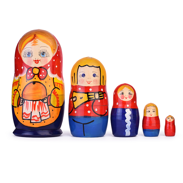 Матрешка Семья 5 в 1 (матушка)