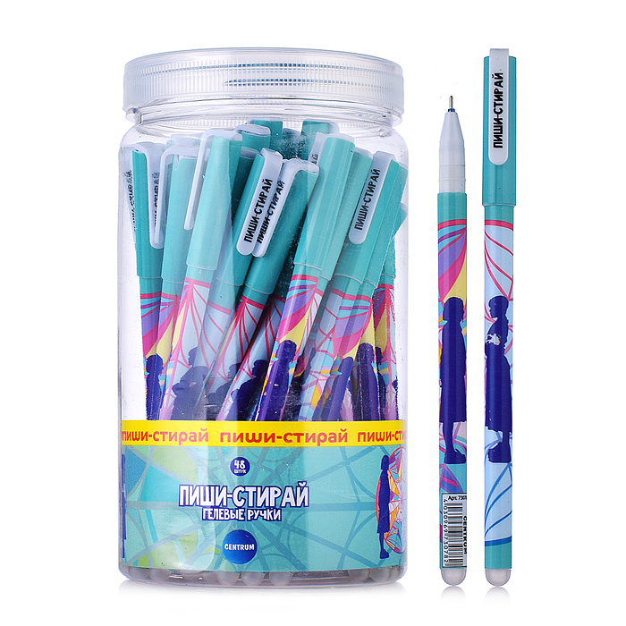 Ручка гелевая со стираемыми чернилами Вэнсдэй, игольчатый стержень, цвет чернил синий 0,5 мм 