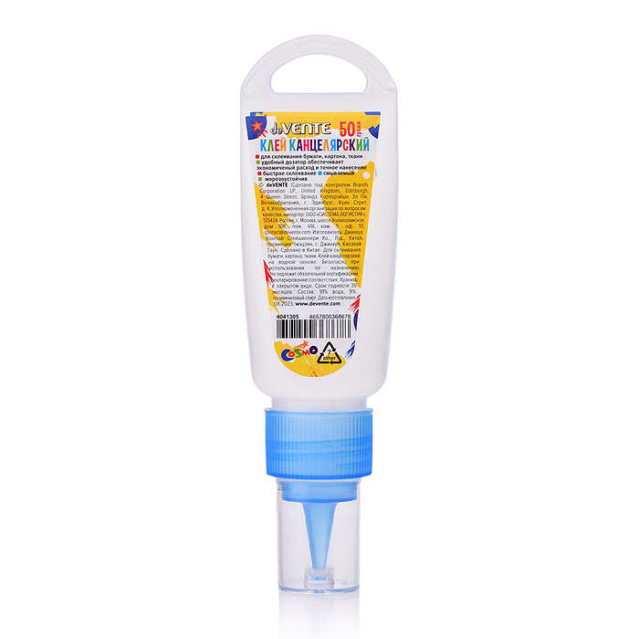 Фото к товару Клей канцелярский "Cosmo" морозоустойчивый (до -40°C) 050 г, в пластиковом тюбике с дозатором и петл Клей канцелярский "Cosmo" морозоустойчивый (до -40°C) 050 г, в пластиковом тюбике с дозатором и петл