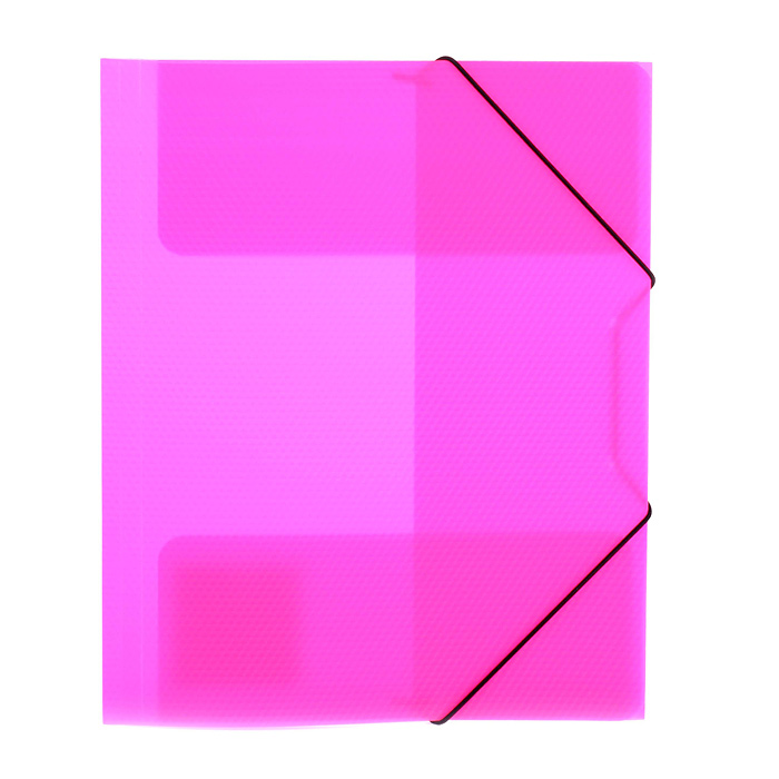 Папка на резинке A4, 600 мкм. 35 мм, розовый 
