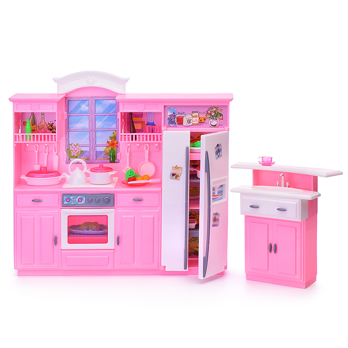 Набор мебели для кукол 24016 "Кухня" в коробке