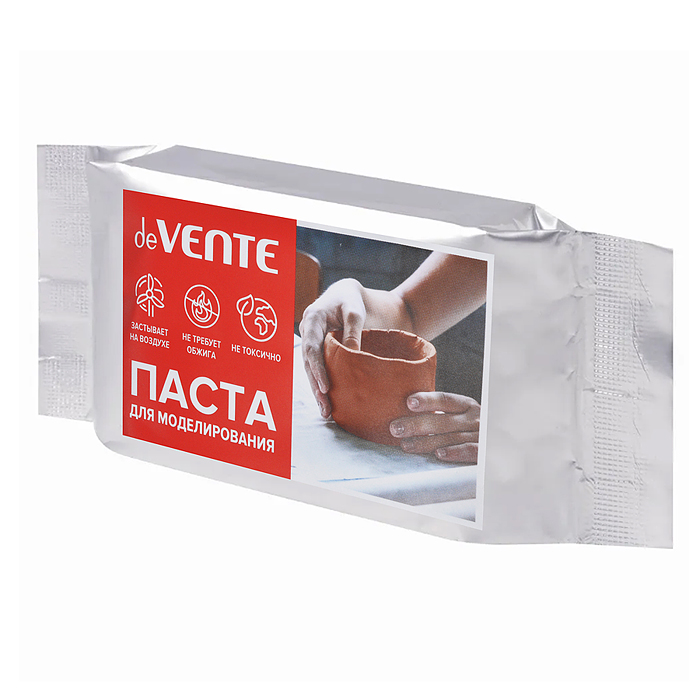 Паста для моделирования терракотовая, 150 грамм, самозатвердевающая на воздухе Паста для моделирования терракотовая, 150 грамм, самозатвердевающая на воздухе