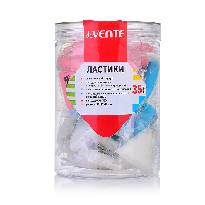 Фото к товару Ластик "Trio" синтетический каучук, треугольный цветной, 37x37x10 мм, dust-free, в индивиду Ластик "Trio" синтетический каучук, треугольный цветной, 37x37x10 мм, dust-free, в индивиду