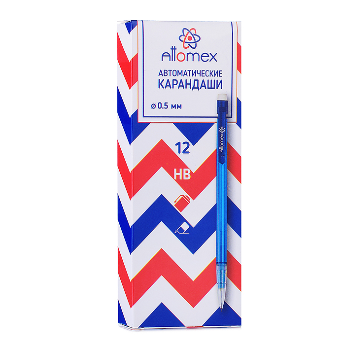 Фото к товару Карандаш автоматический "Attomex" d=0,5 мм, НВ, полупрозрачный корпус, с пластиковым держателем, с к Карандаш автоматический "Attomex" d=0,5 мм, НВ, полупрозрачный корпус, с пластиковым держателем, с к