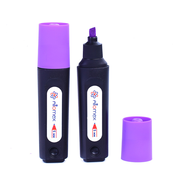 Фото к товару Маркер-выделитель "Attomex" плоский корпус, скошенный наконечник, ширина линии 1-5 мм, фиолетовый, в Маркер-выделитель "Attomex" плоский корпус, скошенный наконечник, ширина линии 1-5 мм, фиолетовый, в