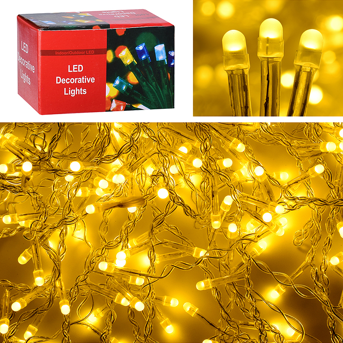 Электрогирлянда Бахрома, 9м, 288 ламп, теплый