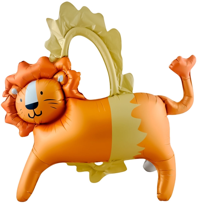 Шар 3D (39''/99 см) Фигура, Цирк, Смелый лев, 1 шт. в уп.