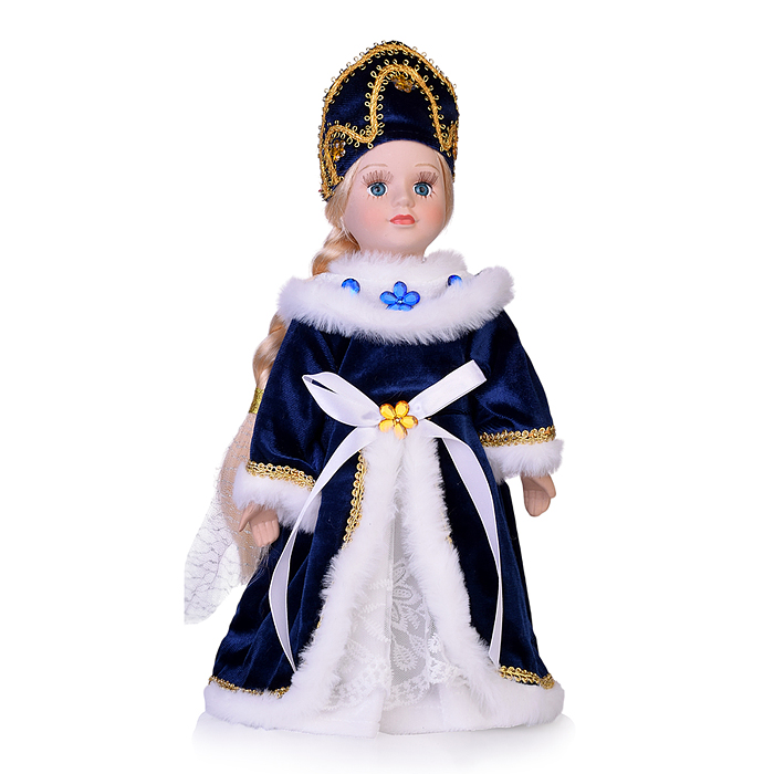 Фото к товару Кукла декоративная Снегурочка, на опоре (тело, руки и ноги -мягконабивные, голова и кисти- керамичес Кукла декоративная Снегурочка, на опоре (тело, руки и ноги -мягконабивные, голова и кисти- керамичес