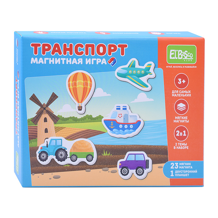 Наборы тематических магнитов "Транспорт"