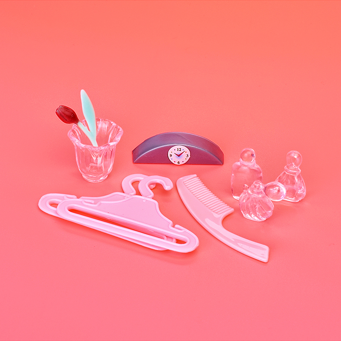 Набор мебели для кукол 24014 "Спальная комната" в коробке 