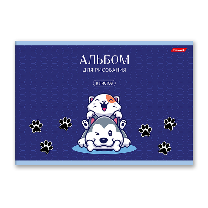 Альбом для рисования 8л. "Чудо-малыши" 100 г/м2  на скобе 