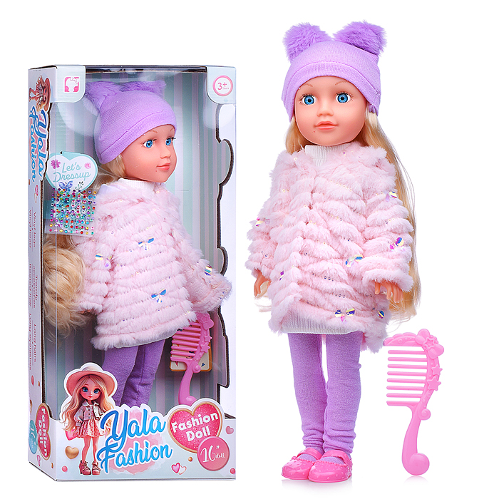 Кукла YL2540D-H "Ирина" с аксессуарами, в коробке