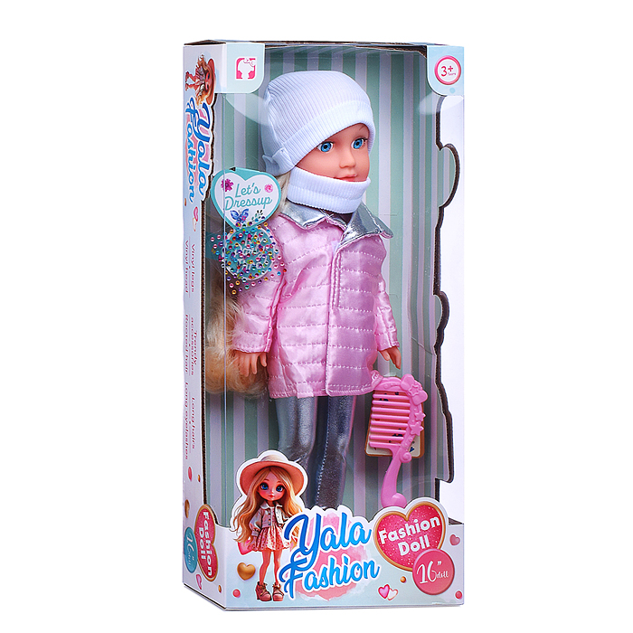 Кукла YL2540D-H "Ирина" с аксессуарами, в коробке