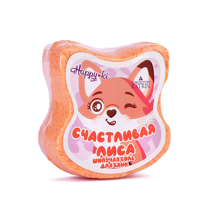 Шипучая соль для ванн фигурка 90г "Счастливая лиса"