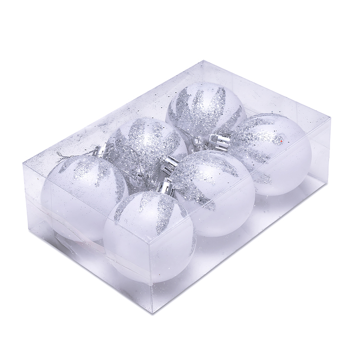 Набор новогодних украшений S2500 "Зимняя сказка" (6шт х 6см)