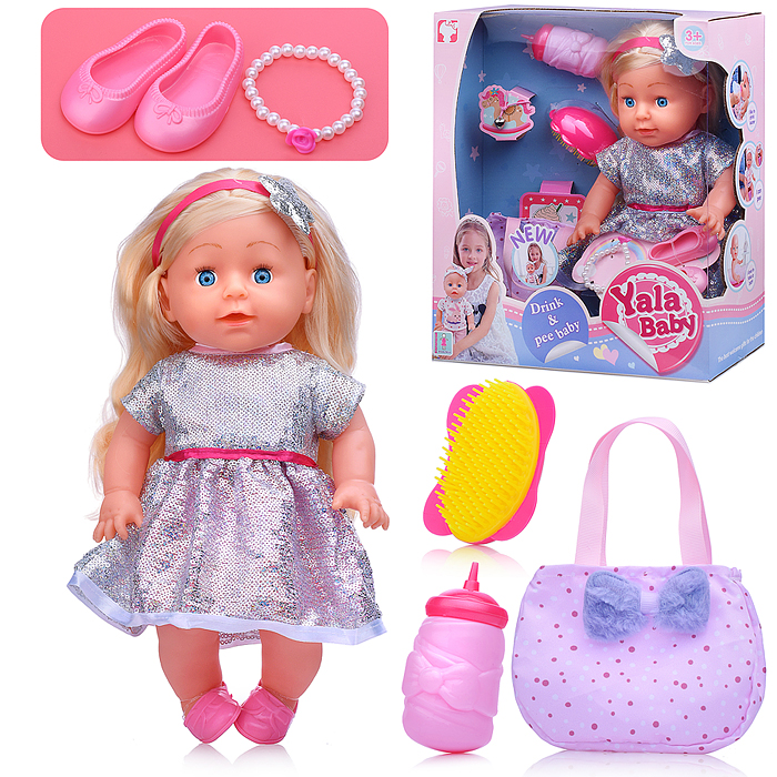 Кукла YL2435C-A "Оленька" с аксессуарами, в коробке