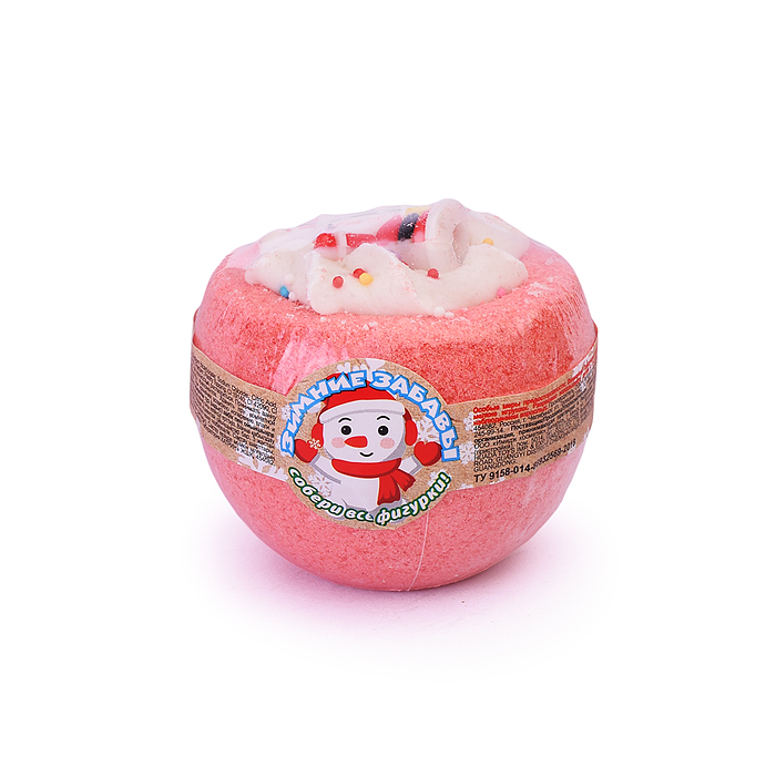 Фото к товару Шипучая соль для ванн Чаша с пеной и игрушкой 160г "Зимние забавы" Шипучая соль для ванн Чаша с пеной и игрушкой 160г "Зимние забавы"