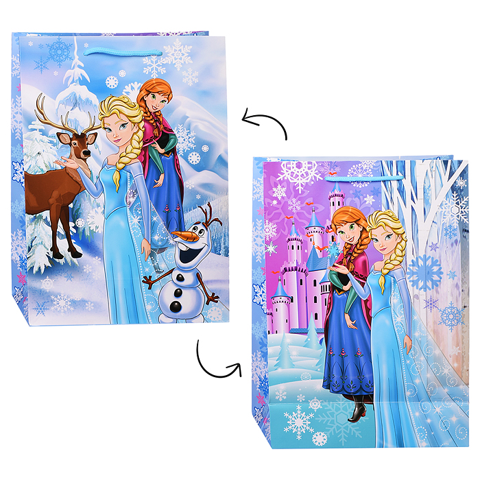 Пакет подарочный глянцевый ML, 22*31*10 см.