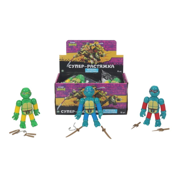 Антистресс-растяжки "Супер черепашки" дисплей