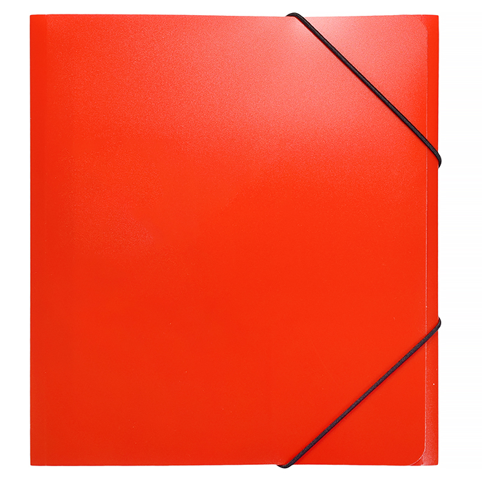 Папка на резинке A5 450 мкм. 25 мм песок, красный Папка на резинке A5 450 мкм. 25 мм песок, красный