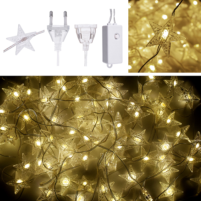 Электрогирлянда интерьерная "Звезды" теплый Электрогирлянда интерьерная "Звезды" теплый