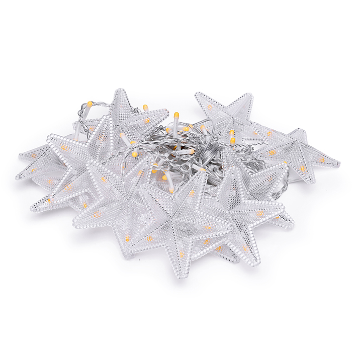 Фото к товару Электрогирлянда интерьерная "Звёздочки" теплый Электрогирлянда интерьерная "Звёздочки" теплый