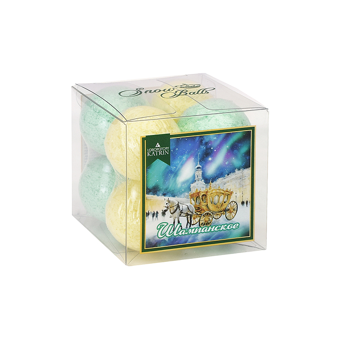 Набор шипучей соли для ванн Snow balls 160г "Шампанское" Набор шипучей соли для ванн Snow balls 160г "Шампанское"