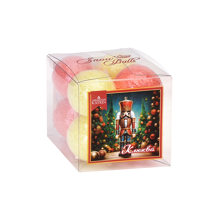 Набор шипучей соли для ванн Snow balls 160г "Клюква" Набор шипучей соли для ванн Snow balls 160г "Клюква"