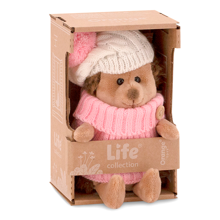 Ежинка Life Колючка в шапке с розовым помпоном 15 