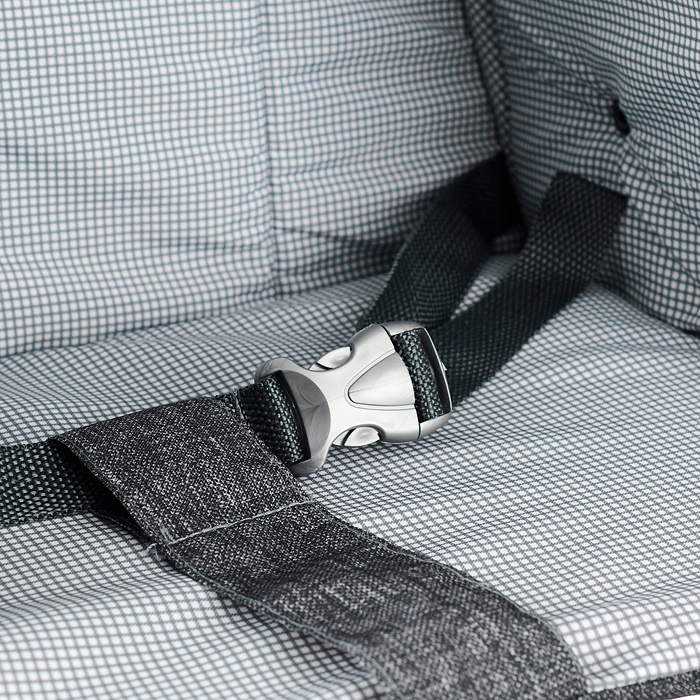 Фото к товару Санки-коляска Снежинка универсал-1 (лен черный крупный) Санки-коляска Снежинка универсал-1 (лен черный крупный)