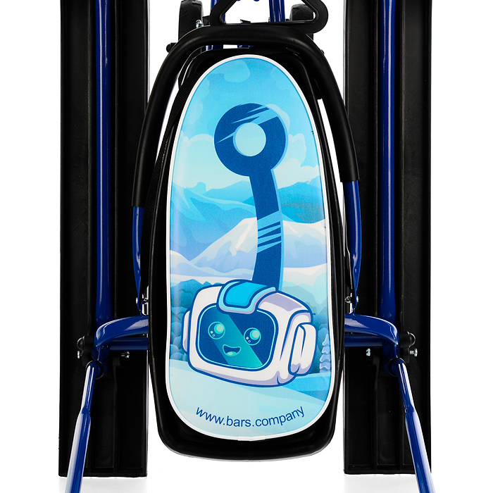 Игрушка Снегокат детский 109 "Wheel" c П-образным толкателем и колесной базой (Робби) 