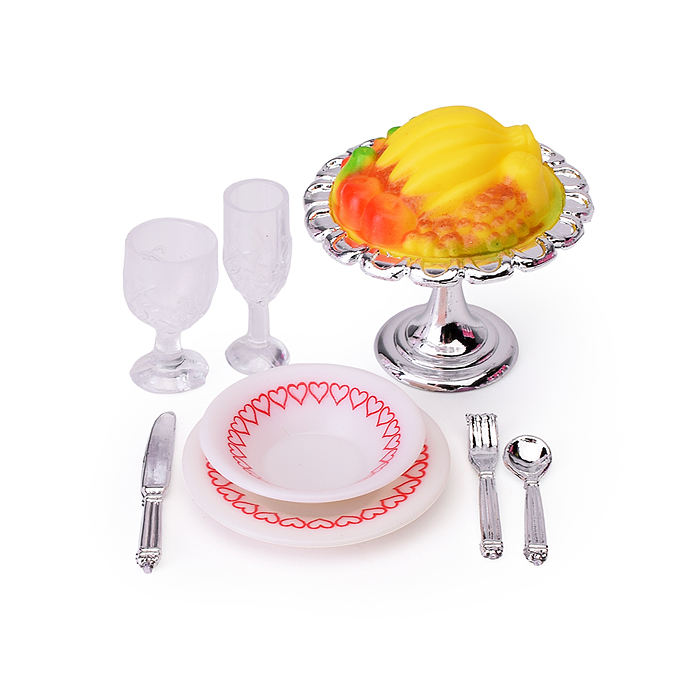 Набор мебели для кукол 3012 "Столовая" в коробке