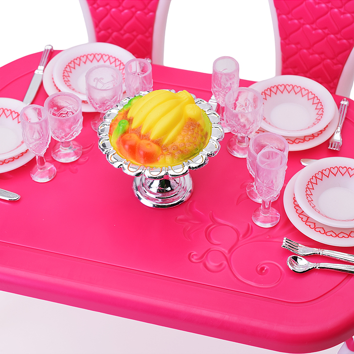 Набор мебели для кукол 3012 "Столовая" в коробке