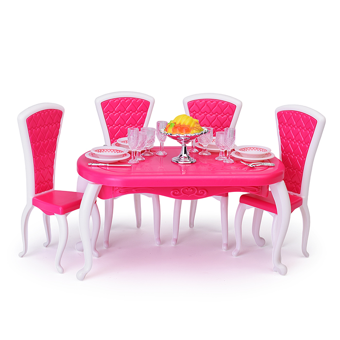 Набор мебели для кукол 3012 "Столовая" в коробке