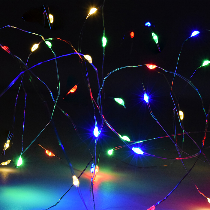 Фото к товару Электрогирлянда 10м, 100 ламп, цветная Электрогирлянда 10м, 100 ламп, цветная