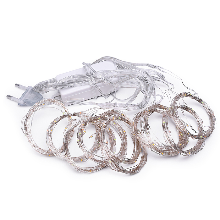 Фото к товару Электрогирлянда Занавес, 3м*1м, 100 ламп Электрогирлянда Занавес, 3м*1м, 100 ламп