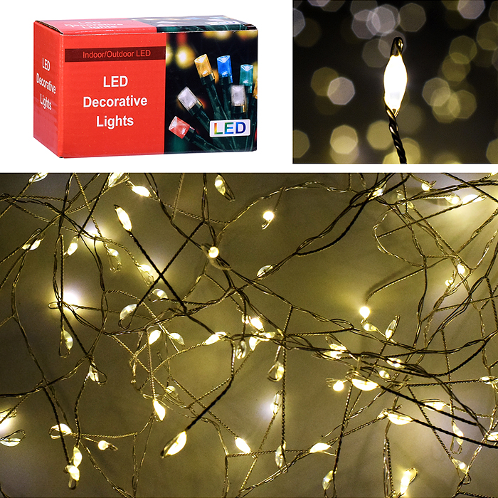 Электрогирлянда 3м, 100 ламп, теплый Электрогирлянда 3м, 100 ламп, теплый