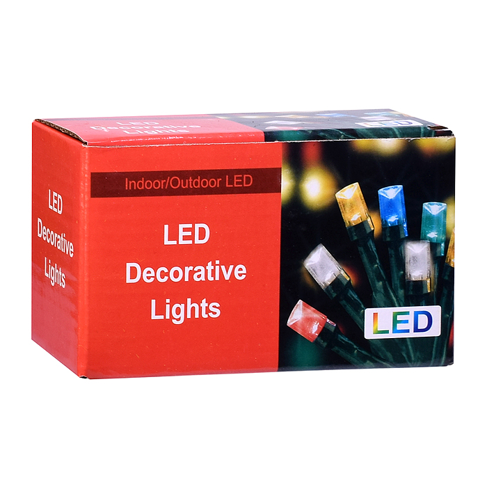 Фото к товару Электрогирлянда 3м, 100 ламп, цветная Электрогирлянда 3м, 100 ламп, цветная