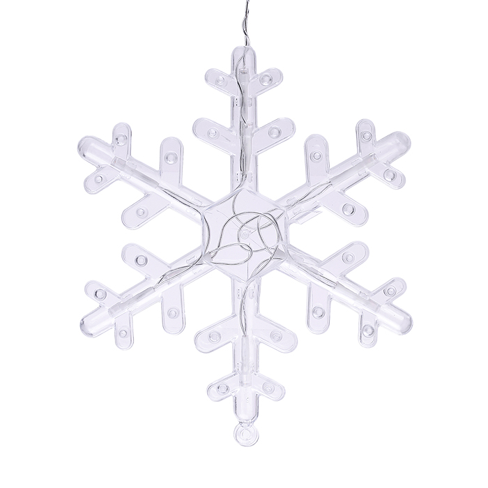 Фото к товару Электрогирлянда интерьерная "Звёздочки и снежинки" тёплый свет Электрогирлянда интерьерная "Звёздочки и снежинки" тёплый свет