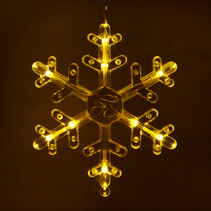 Фото к товару Электрогирлянда интерьерная "Звёздочки и снежинки" тёплый свет Электрогирлянда интерьерная "Звёздочки и снежинки" тёплый свет