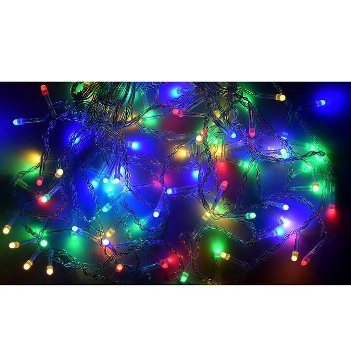 Фото к товару Электрогирлянда Бахрома, 6м, 192 лампы, цветная Электрогирлянда Бахрома, 6м, 192 лампы, цветная