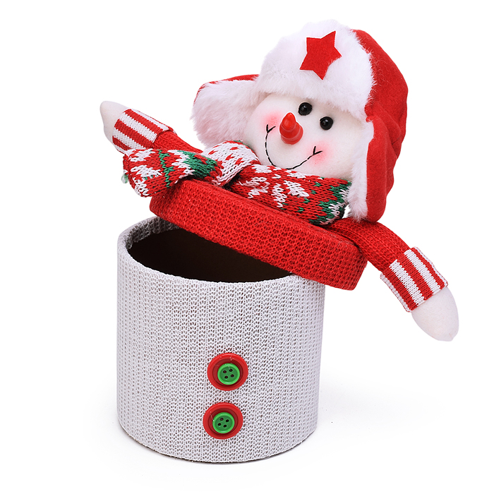 Фото к товару Новогоднее украшение S2346 "Снеговик" 19 см. Новогоднее украшение S2346 "Снеговик" 19 см.