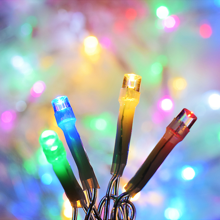 Фото к товару Электрогирлянда интерьерная "Звёзды" цветная Электрогирлянда интерьерная "Звёзды" цветная