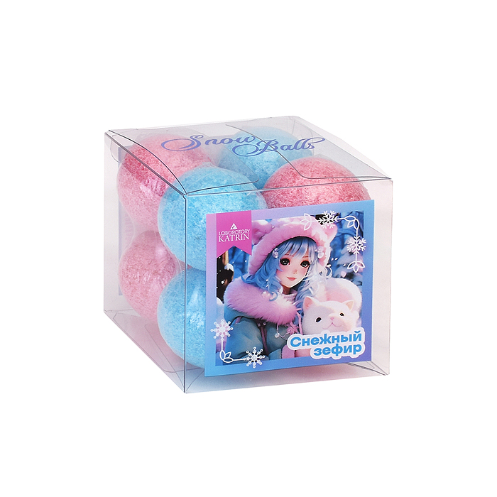 Набор шипучей соли для ванн Snow balls 160г "Снежный зефир" Набор шипучей соли для ванн Snow balls 160г "Снежный зефир"