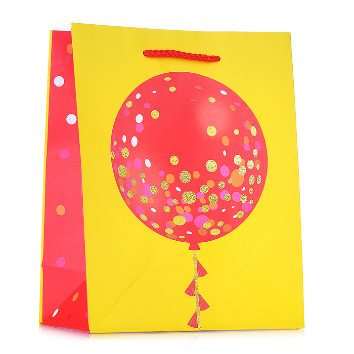 Бумажный пакет для сувенирной продукции с ламинацией, с шириной основания 17,8 cм, плотность бумаги Бумажный пакет для сувенирной продукции с ламинацией, с шириной основания 17,8 cм, плотность бумаги