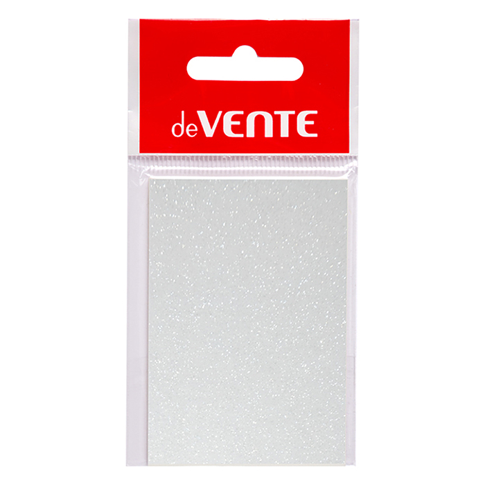 Самоклеящиеся этикетки-закладки, пластиковые прозрачные искрящиеся, 51x76 мм, 50 листов, в 