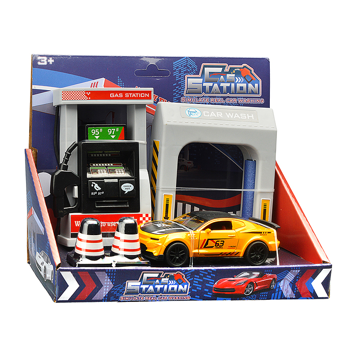 Игровой набор 890-39A "Заправочная станция" в коробке