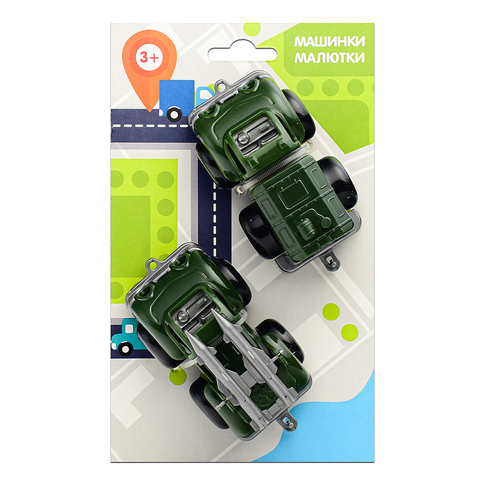 Фото к товару Машинки "Малютка" военные 2 шт. Машинки "Малютка" военные 2 шт.