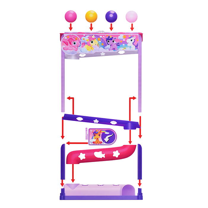 Игровой набор LM9002 "Трек-Единорожки" в коробке