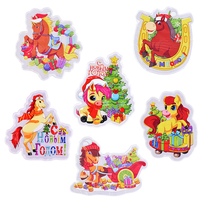 Наклейки для декора S2672 "Символ года" (18х15 см) Наклейки для декора S2672 "Символ года" (18х15 см)